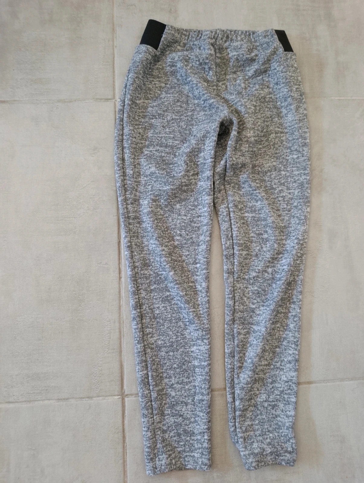 Calças de ganga cinza mescladas Tissaia para mulher 38/40 – confortáveis, cintura elástica – photo 2